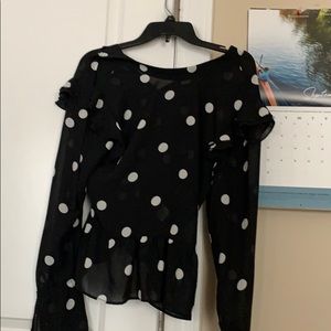 Polka dot blouse